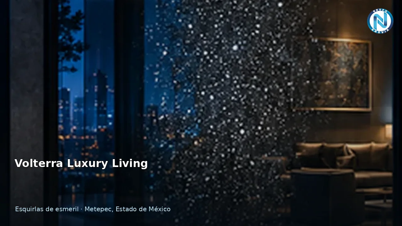Vidrio dañado por esmeril en Volterra Luxury Living